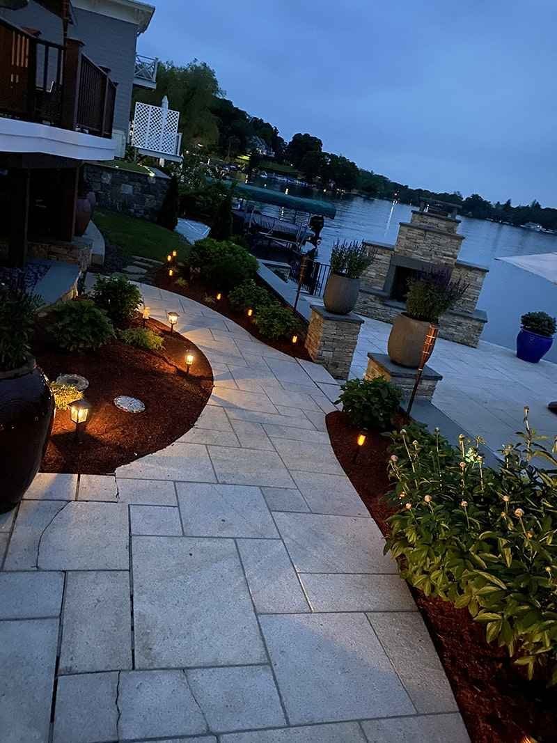 Stonework Walkways Hardscaping Project by Frank Jaros
